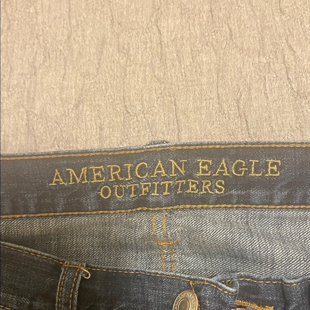 American Eagle Outfitters Men's Dark Blue Jeans